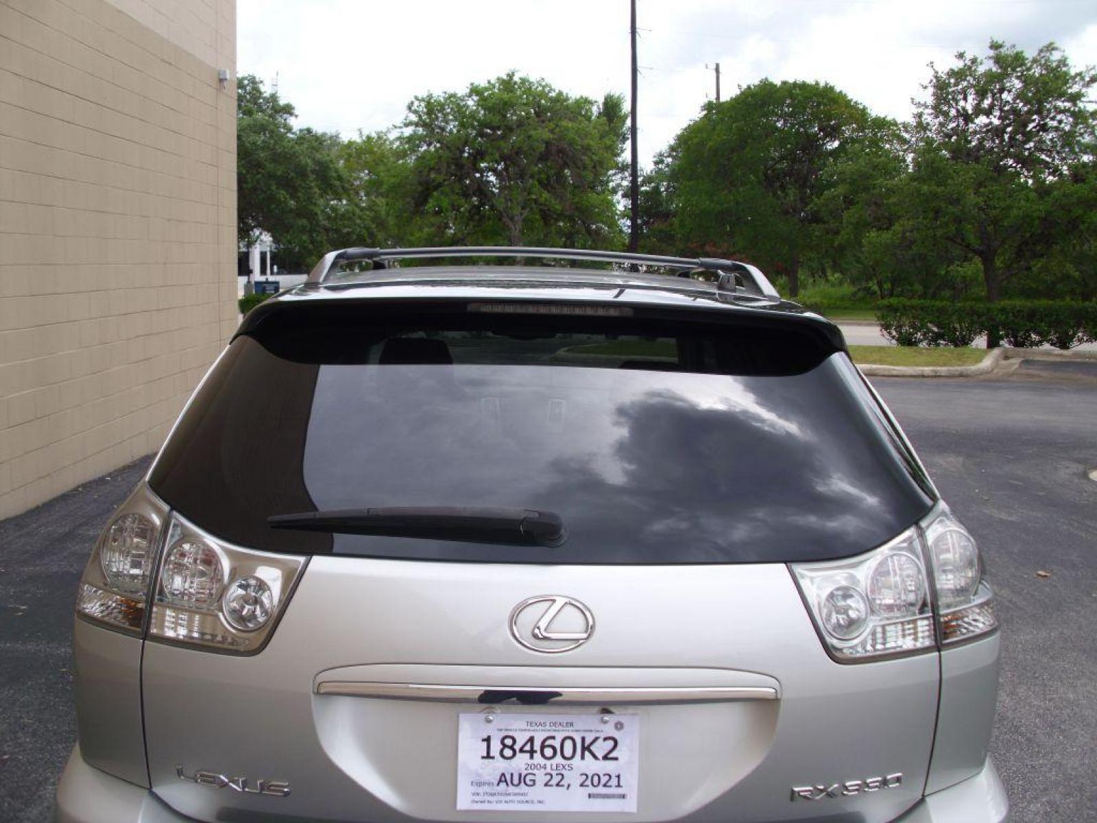 2004 SILVER LEXUS RX 330 (2T2GA31U34C) with an 3.3L engine, Automatic transmission, located at 12019 San Pedro Avenue, San Antonio, TX, 78216, (210) 494-5895, 29.551861, -98.487602 - Leather Seats; Memory Seats; Full Roof Rack; Air Conditioning; Power Windows; Power Locks; Power Steering; Available; AM/FM Cassette; AM/FM CD; Pass Key Security; Dual Front Airbags; Side Airbags; Active Seatbelts; Passenger Airbag Sensor; All Wheel ABS; Power Sun/Moon Roof - Photo #17