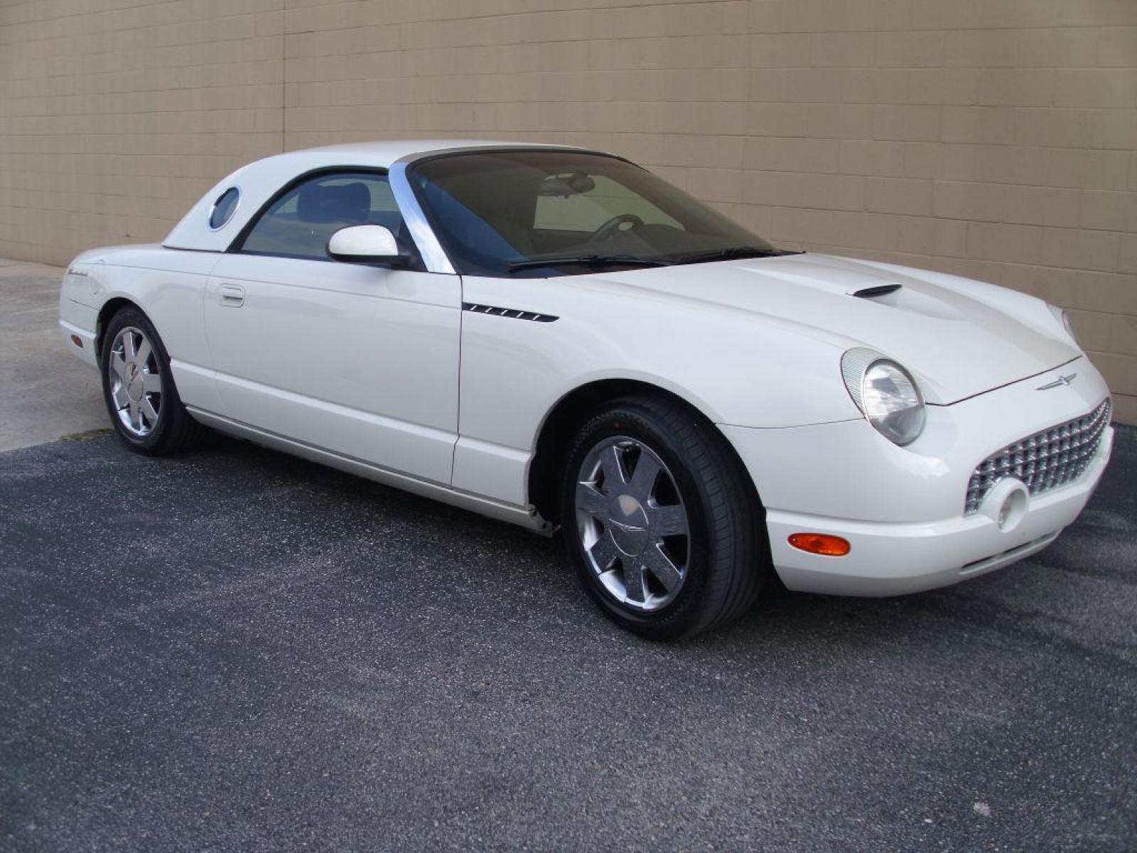 2002 WHITE FORD THUNDERBIRD (1FAHP60A02Y) with an 3.9L engine, Automatic transmission, located at 12019 San Pedro Avenue, San Antonio, TX, 78216, (210) 494-5895, 29.551861, -98.487602 - ONE OWNER; Leather Seats; Hard Top and Soft Top; Air Conditioning; Power Windows; Power Locks; Power Steering; Tilt Wheel; AM/FM CD; Pass Key Security; Dual Front Airbags; Sid Ar Bgs; Passenger deactivation switch; All Wheel ABS - Photo #12