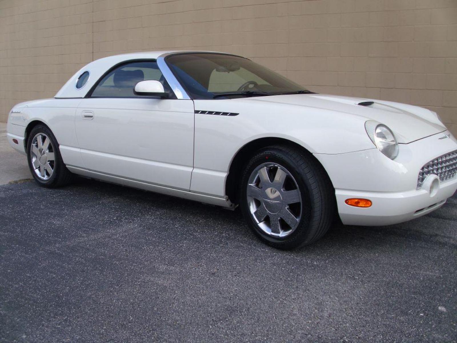 2002 WHITE FORD THUNDERBIRD (1FAHP60A02Y) with an 3.9L engine, Automatic transmission, located at 12019 San Pedro Avenue, San Antonio, TX, 78216, (210) 494-5895, 29.551861, -98.487602 - ONE OWNER; Leather Seats; Hard Top and Soft Top; Air Conditioning; Power Windows; Power Locks; Power Steering; Tilt Wheel; AM/FM CD; Pass Key Security; Dual Front Airbags; Sid Ar Bgs; Passenger deactivation switch; All Wheel ABS - Photo #15