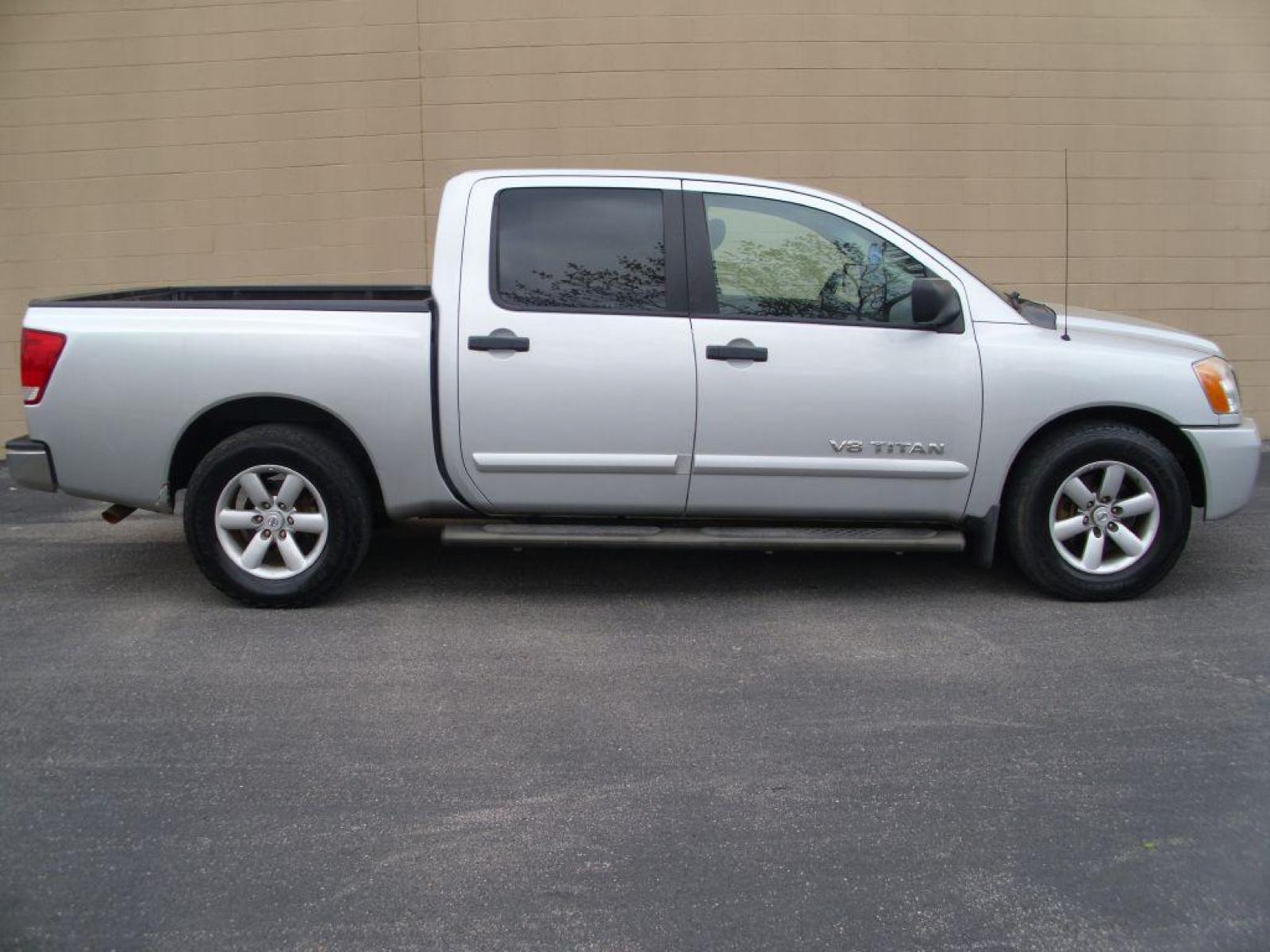 2013 SILVER NISSAN TITAN S (1N6BA0ED2DN) with an 5.6L engine, Automatic transmission, located at 12019 San Pedro Avenue, San Antonio, TX, 78216, (210) 494-5895, 29.551861, -98.487602 - 4 Door; Bed Liner; Bluetooth Technology; Backup Camera; Running Boards; Towing Package; Air Conditioning; Power Windows; Power Locks; Power Steering; Tilt Wheel; AM/FM CD; AM/FM CD/MP3; Satellite; Dual Front Airbags; Passenger Sensor; Active Belts; Crew Cab; Regular Bed; All Wheel ABS; 1/2 Ton; Back - Photo #0