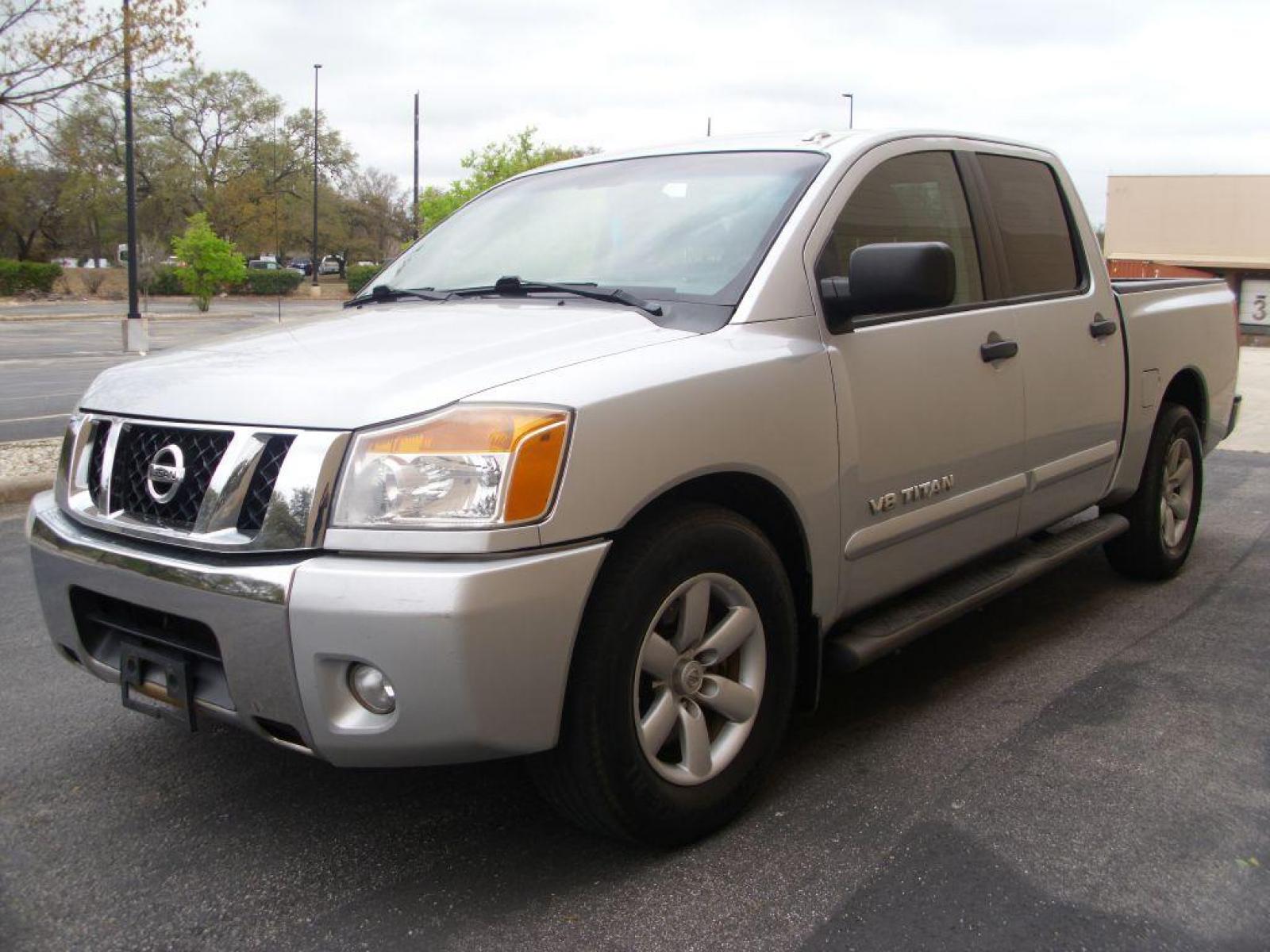 2013 SILVER NISSAN TITAN S (1N6BA0ED2DN) with an 5.6L engine, Automatic transmission, located at 12019 San Pedro Avenue, San Antonio, TX, 78216, (210) 494-5895, 29.551861, -98.487602 - 4 Door; Bed Liner; Bluetooth Technology; Backup Camera; Running Boards; Towing Package; Air Conditioning; Power Windows; Power Locks; Power Steering; Tilt Wheel; AM/FM CD; AM/FM CD/MP3; Satellite; Dual Front Airbags; Passenger Sensor; Active Belts; Crew Cab; Regular Bed; All Wheel ABS; 1/2 Ton; Back - Photo #2