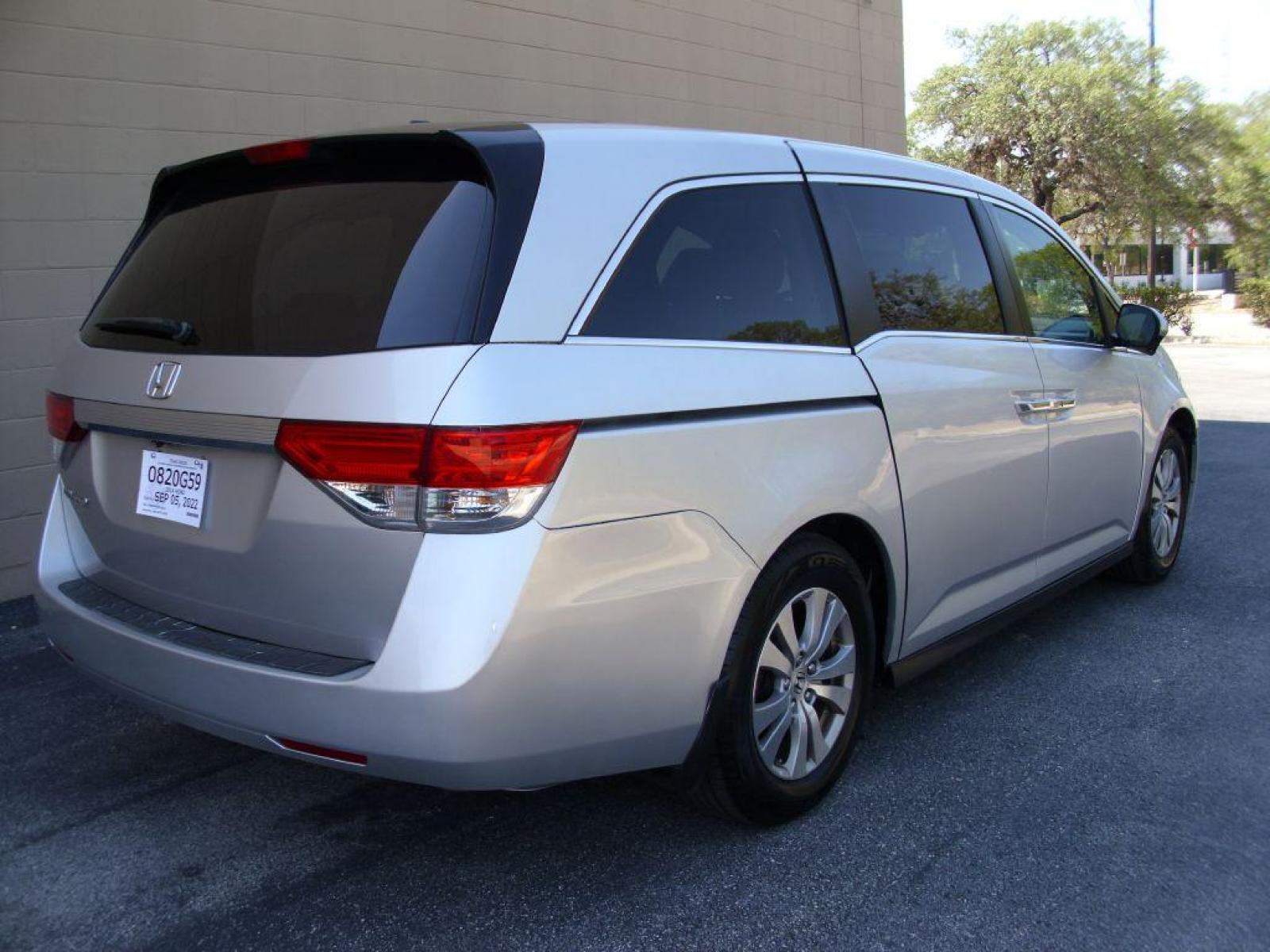 2014 SILVER HONDA ODYSSEY EXL (5FNRL5H62EB) with an 3.5L engine, Automatic transmission, located at 12019 San Pedro Avenue, San Antonio, TX, 78216, (210) 494-5895, 29.551861, -98.487602 - Lane Watch; Backup Camera; Bluetooth Technology; 3rd Row Seats; Leather Seats; Heated Seats; Power Sun/Moon Roof, 7-Passenger Seating; Power Sliding Doors; Power Liftgate; Lane Departure Warning; DVD Video System; Navigation System; Smart Key; Air Conditioning; Power Windows; Power Locks; Power Stee - Photo #12
