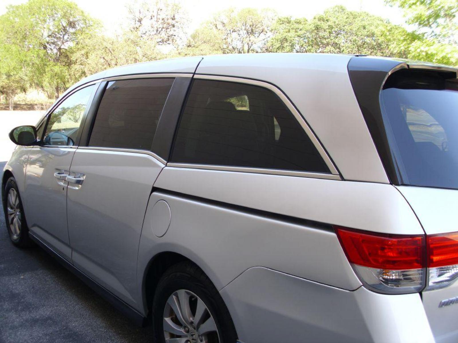 2014 SILVER HONDA ODYSSEY EXL (5FNRL5H62EB) with an 3.5L engine, Automatic transmission, located at 12019 San Pedro Avenue, San Antonio, TX, 78216, (210) 494-5895, 29.551861, -98.487602 - Lane Watch; Backup Camera; Bluetooth Technology; 3rd Row Seats; Leather Seats; Heated Seats; Power Sun/Moon Roof, 7-Passenger Seating; Power Sliding Doors; Power Liftgate; Lane Departure Warning; DVD Video System; Navigation System; Smart Key; Air Conditioning; Power Windows; Power Locks; Power Stee - Photo #16