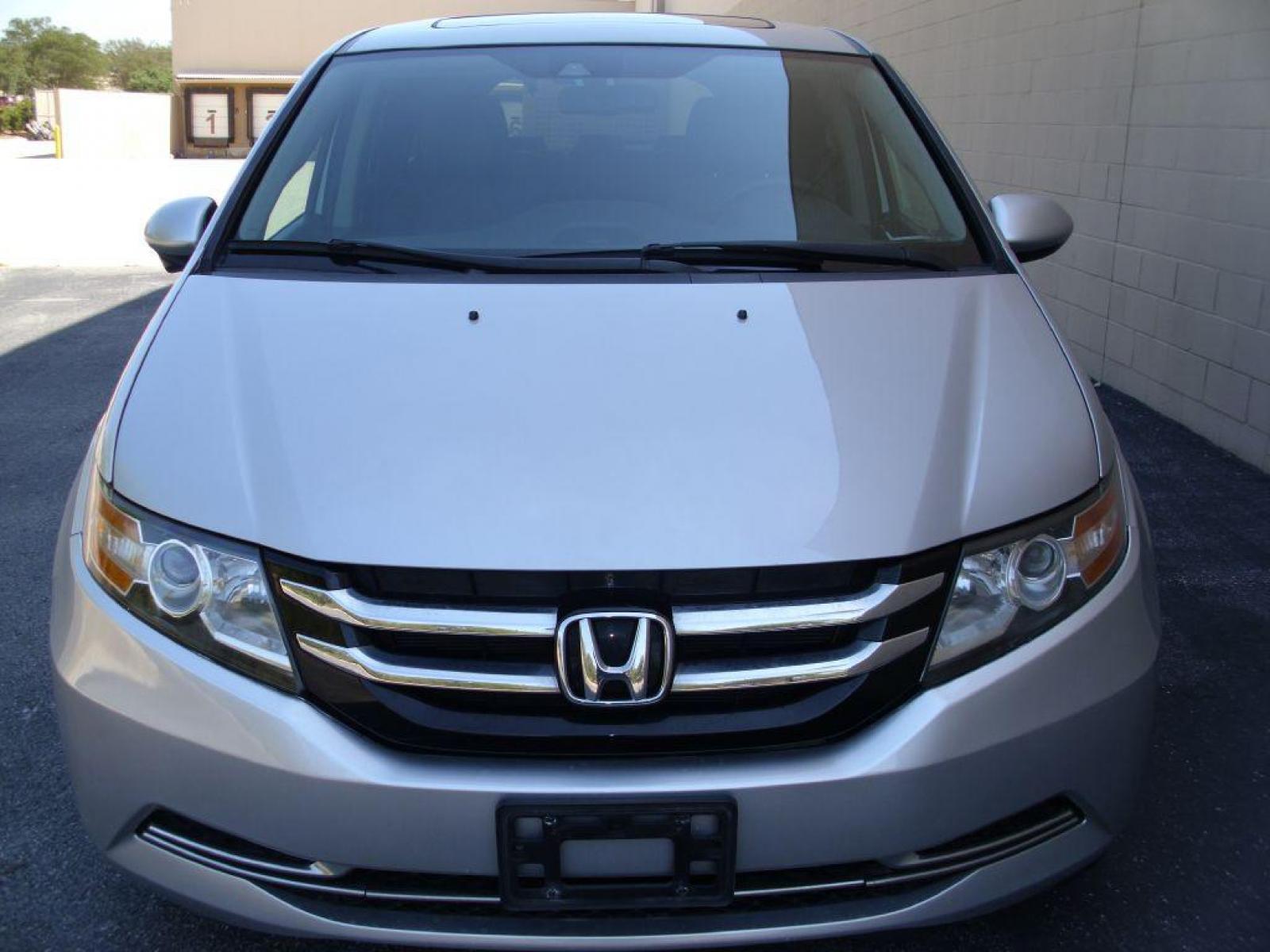 2014 SILVER HONDA ODYSSEY EXL (5FNRL5H62EB) with an 3.5L engine, Automatic transmission, located at 12019 San Pedro Avenue, San Antonio, TX, 78216, (210) 494-5895, 29.551861, -98.487602 - Lane Watch; Backup Camera; Bluetooth Technology; 3rd Row Seats; Leather Seats; Heated Seats; Power Sun/Moon Roof, 7-Passenger Seating; Power Sliding Doors; Power Liftgate; Lane Departure Warning; DVD Video System; Navigation System; Smart Key; Air Conditioning; Power Windows; Power Locks; Power Stee - Photo #7