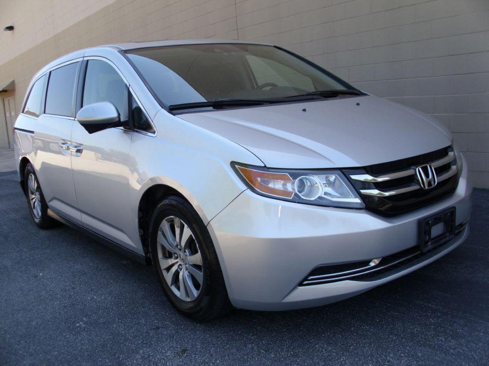2014 SILVER HONDA ODYSSEY EXL (5FNRL5H62EB) with an 3.5L engine, Automatic transmission, located at 12019 San Pedro Avenue, San Antonio, TX, 78216, (210) 494-5895, 29.551861, -98.487602 - Lane Watch; Backup Camera; Bluetooth Technology; 3rd Row Seats; Leather Seats; Heated Seats; Power Sun/Moon Roof, 7-Passenger Seating; Power Sliding Doors; Power Liftgate; Lane Departure Warning; DVD Video System; Navigation System; Smart Key; Air Conditioning; Power Windows; Power Locks; Power Stee - Photo #8