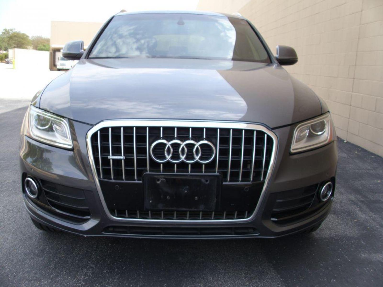 2015 GRAY AUDI Q5 PREMIUM PLUS (WA1LFAFP9FA) with an 2.0L engine, Automatic transmission, located at 12019 San Pedro Avenue, San Antonio, TX, 78216, (210) 494-5895, 29.550915, -98.491142 - IMMACULATE!!! AWD; Leather Seats; Blind Spot Alert; Panaramic Power Sun/Moon Roof; Front Seat Heaters; Hill Descent and Start Assist Control; Parking Sensors; Backup Camera; Navigation System; Air Conditioning; Power Windows; Power Locks; Power Steering; Tilt Wheel; AM/FM CD/MP3; Satellite; AM/FM - Photo #2