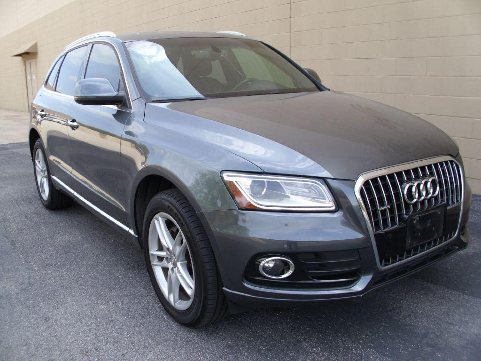 2015 GRAY AUDI Q5 PREMIUM PLUS (WA1LFAFP9FA) with an 2.0L engine, Automatic transmission, located at 12019 San Pedro Avenue, San Antonio, TX, 78216, (210) 494-5895, 29.550915, -98.491142 - IMMACULATE!!! AWD; Leather Seats; Blind Spot Alert; Panaramic Power Sun/Moon Roof; Front Seat Heaters; Hill Descent and Start Assist Control; Parking Sensors; Backup Camera; Navigation System; Air Conditioning; Power Windows; Power Locks; Power Steering; Tilt Wheel; AM/FM CD/MP3; Satellite; AM/FM - Photo #3