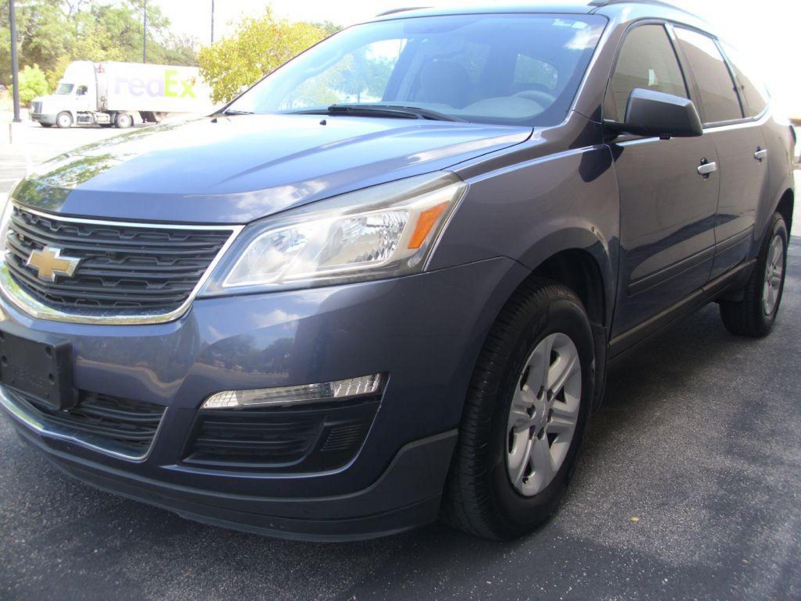 2013 BLUE CHEVROLET TRAVERSE LS (1GNKRFED7DJ) with an 3.6L engine, Automatic transmission, located at 12019 San Pedro Avenue, San Antonio, TX, 78216, (210) 494-5895, 29.550915, -98.491142 - EXTRA CLEAN - NEW TIRES!!! Backup Camera; Bluetooth Wireless; Cruise Control; Roof Rack; Fold-Away Third Row; Air Conditioning; Power Windows; Power Locks; Power Steering; Tilt Wheel; AM/FM CD/MP3; Satellite; Sentry Key; Keyless Entry; Daytime Running Lights; Dual Airbags Front Head and Side; Activ - Photo #1