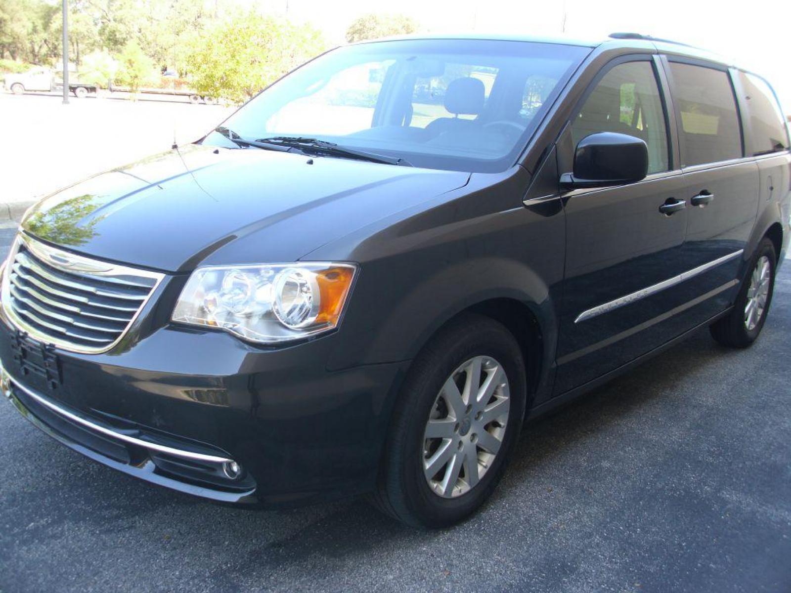 2014 BLACK CHRYSLER TOWN and COUNTRY TOURING (2C4RC1BG6ER) with an 3.6L engine, Automatic transmission, located at 12019 San Pedro Avenue, San Antonio, TX, 78216, (210) 494-5895, 29.551861, -98.487602 - Backup Camera; Leather Seats; Quad Seating; Roof Rack; Power Sliding Doors; Power Liftgate; Bluetooth Technology; Auxiliary Audio Input; DVD Video System; Air Conditioning; Power Windows; Power Locks; Power Steering; Tilt Wheel; AM/FM CD/DVD; Satellite; Sentry Key; Keyless Entry; Alarm; Available; D - Photo #1