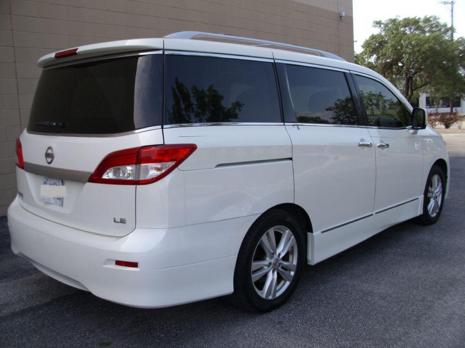 2012 WHITE NISSAN QUEST LE (JN8AE2KPXC9) with an 3.5L engine, Automatic transmission, located at 12019 San Pedro Avenue, San Antonio, TX, 78216, (210) 494-5895, 29.550915, -98.491142 - AMAZING!!! Front and Rear Air Conditioning; Alloy Wheels; Bose Sound System; Bluetooth; Back Up Camera; Cruise Control; Fron Seat Heaters; Leather; Navigation; ; Power Sliding Doors; Quad Seats; Rear Sunshade; Power Windows; Power Locks; Power Steering; Tilt Wheel; AM/FM CD/MP3; Satellite; AM/FM CD - Photo #1