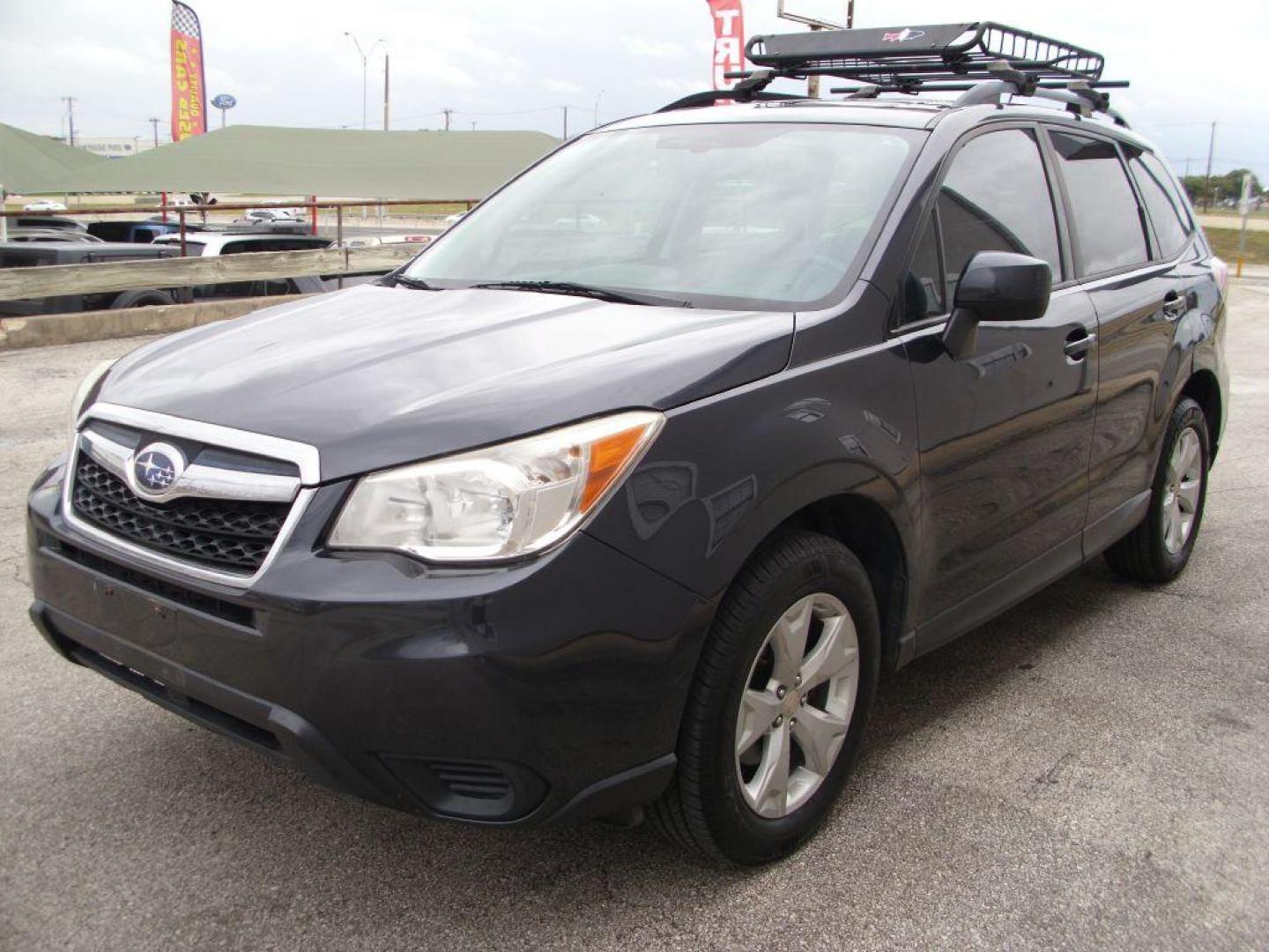 2015 GRAY SUBARU FORESTER 2.5I PREMIUM (JF2SJADC6FH) with an 2.5L engine, Automatic transmission, located at 12019 San Pedro Avenue, San Antonio, TX, 78216, (210) 494-5895, 29.550915, -98.491142 - Photo#2