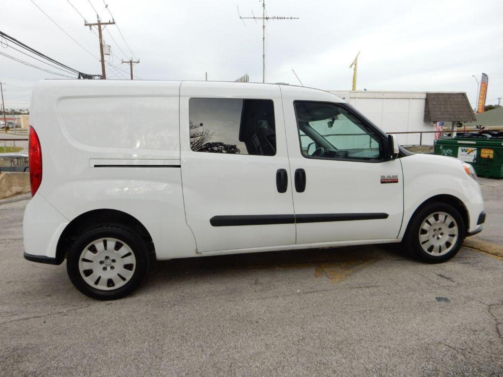 2017 WHITE RAM PROMASTER SLT (ZFBERFBB1H6) with an 2.4L engine, Automatic transmission, located at 12019 San Pedro Avenue, San Antonio, TX, 78216, (210) 494-5895, 29.550915, -98.491142 - DON'T WAIT, GREAT FIND - LOW MILES - VERY CLEAN - Air Conditioning; Power Windows; Power Locks; Power Steering; Tilt Wheel; AM/FM CD; Active keyless entry; Dual Air Bags Front and Sides; Active Belts; All Wheel ABS; Auxiliary Input; Barn Doors; Bluetooth Technology; Cruise Control; Parking Sensors; - Photo #1