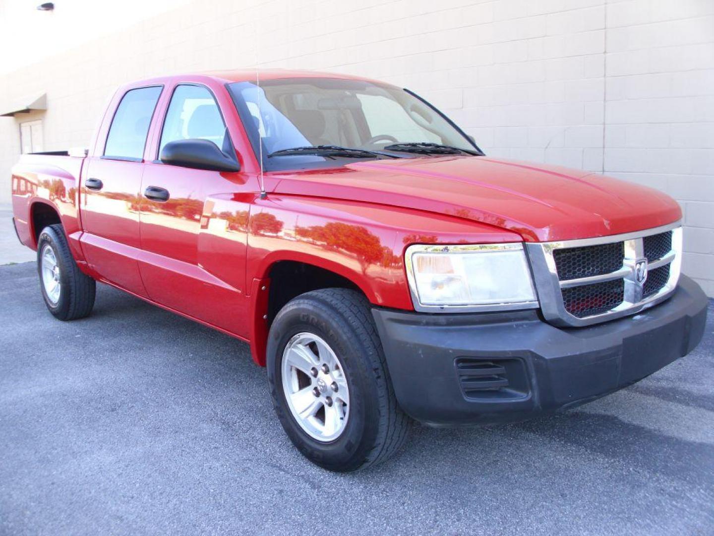 2008 RED DODGE DAKOTA SXT (1D7HE38K98S) with an 3.7L engine, Automatic transmission, located at 12019 San Pedro Avenue, San Antonio, TX, 78216, (210) 494-5895, 29.550915, -98.491142 - Photo#1