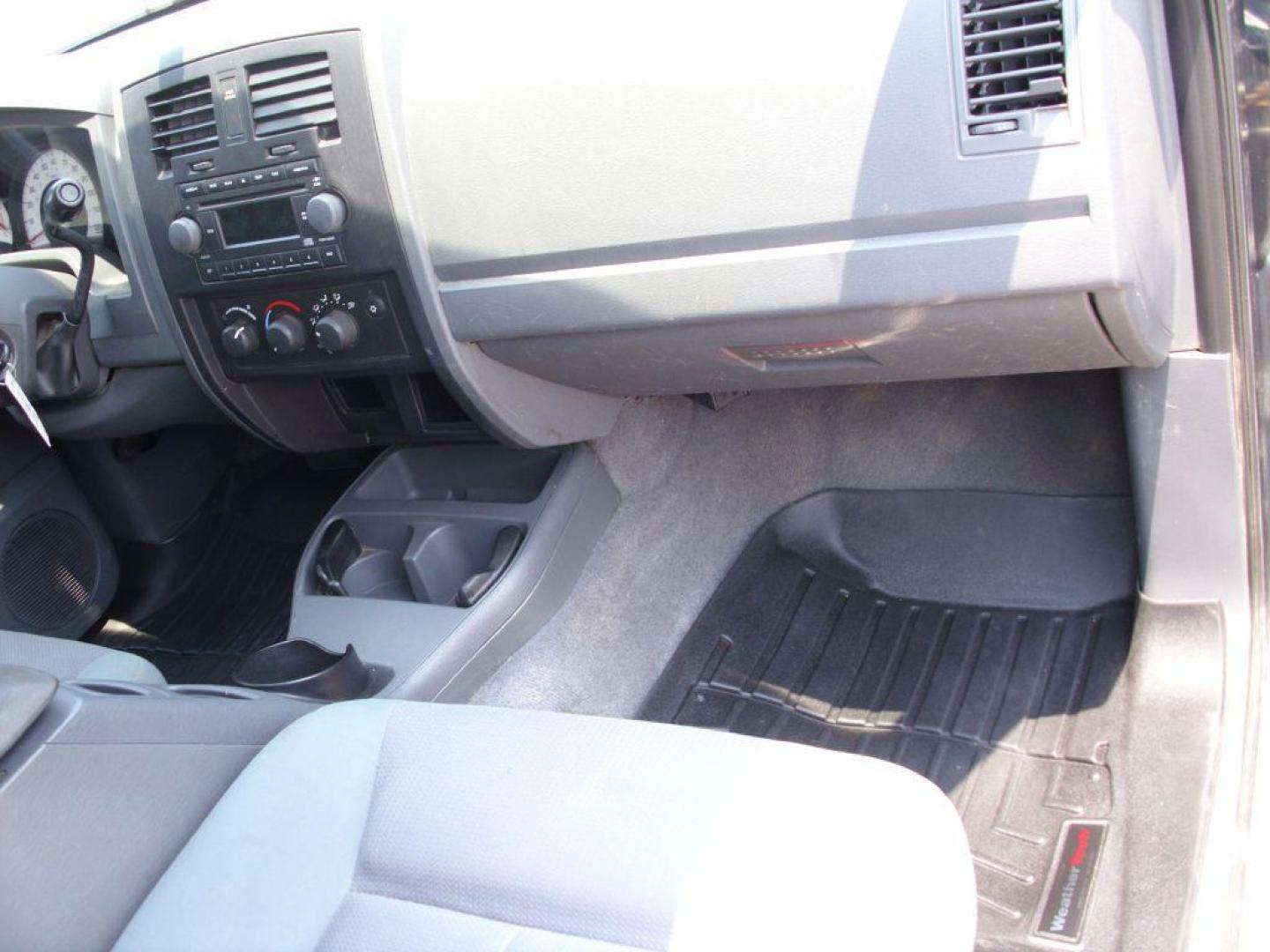 2005 GRAY DODGE DAKOTA QUAD (1D7HE28K15S) with an 3.7L engine, Automatic transmission, located at 12019 San Pedro Avenue, San Antonio, TX, 78216, (208) 269-7240, 29.550915, -98.491142 - Great Truck! ONE OWNER! No accidents or damages! Air Conditioning; Power Steering; Tilt Wheel; AM/FM CD; Dual Front Air Bag; Active Belts; Crew Cab; Short Bed; All Wheel ABS; 1/2 Ton We provide financing options through various third-party Credit Unions and Auto Finance Companies, including RBFC - Photo#11