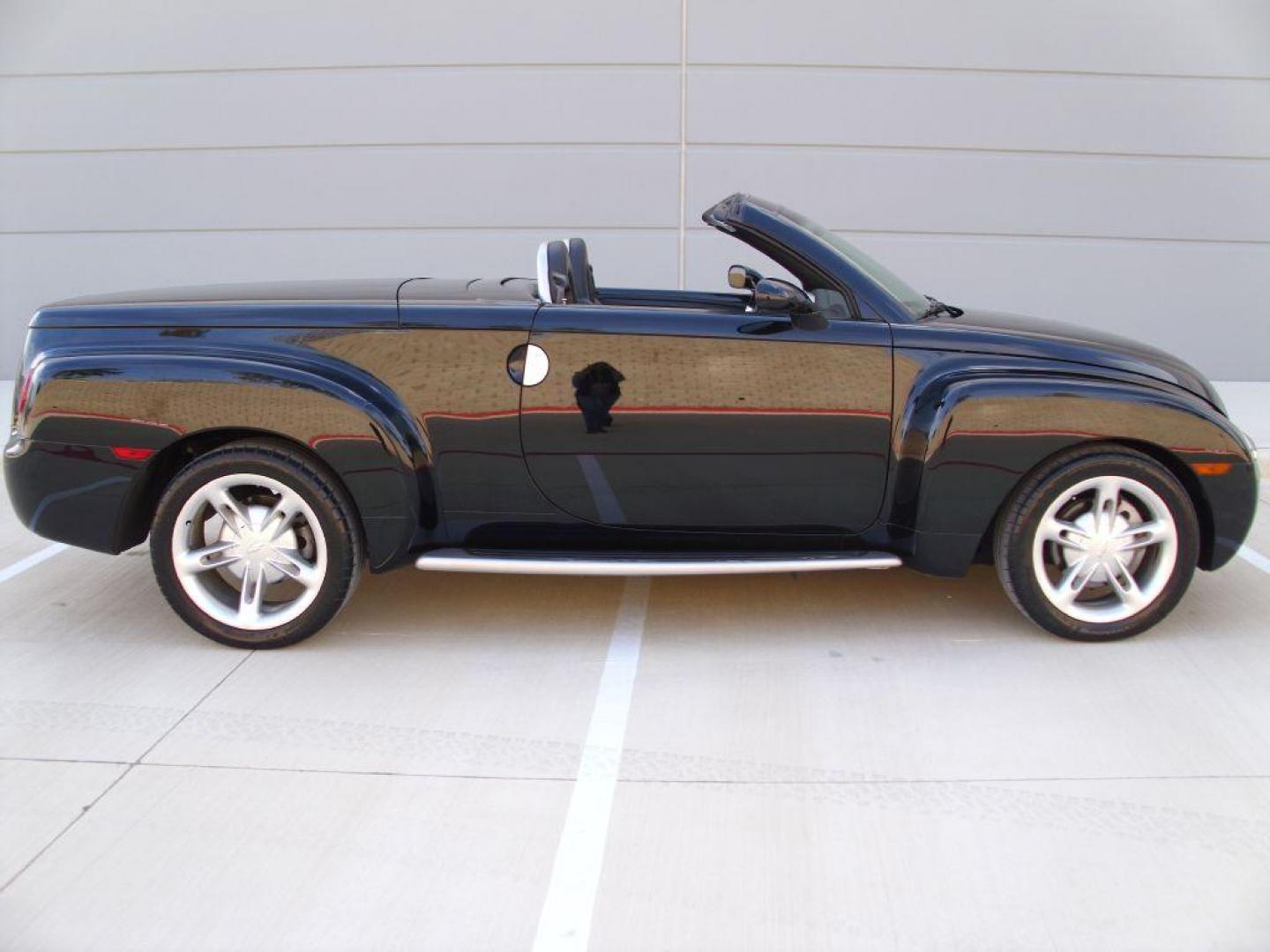 2003 BLACK CHEVROLET SSR (1GCES14P93B) with an 5.3L engine, Automatic transmission, San Antonio, TX, 78216, (208) 269-7240, 29.424601, -98.495140 - FANTASTIC VEHICLE!! 20 Inch Plus Wheels, Hard Top, Leather Seats, Front Seat Heaters, BOSE Sound System, Automatic Transmission; Air Conditioning; Power Windows; Power Locks; Power Steering; Tilt Wheel; Power Seat(S); AM/FM CD; Pass Key Security; Daytime Running Lights; Dual Air Bags Front and Sides - Photo#1