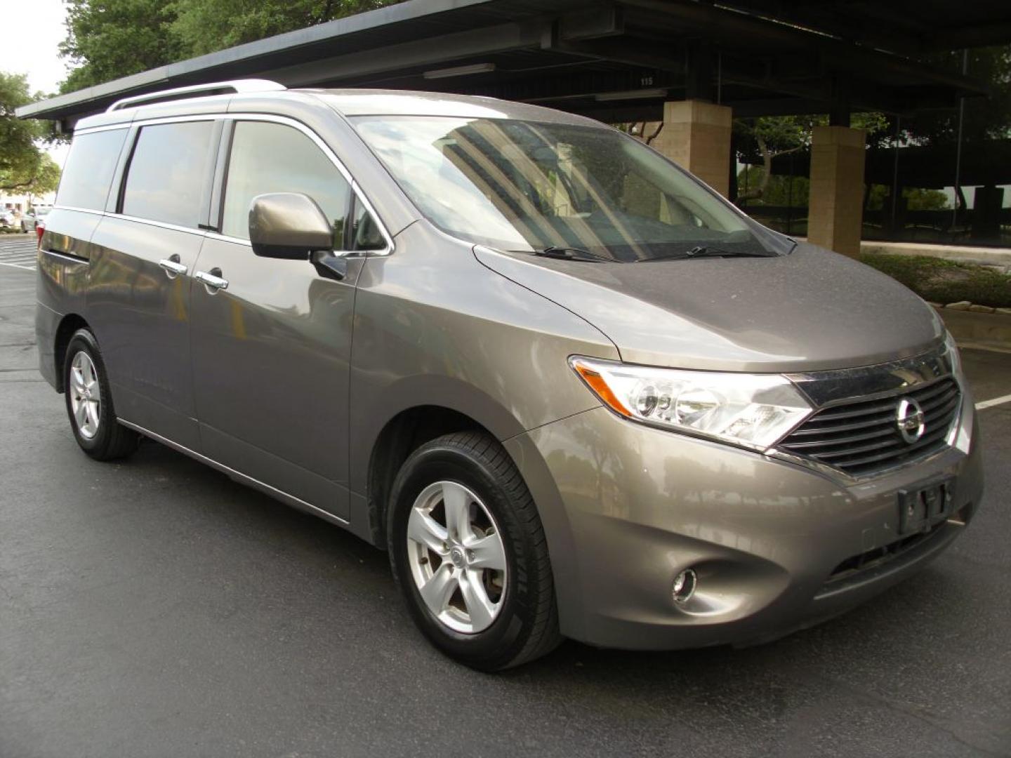 2017 BROWN NISSAN QUEST S (JN8AE2KPXH9) with an 3.5L engine, Continuously Variable transmission, located at 2215 Harry Wurzbach Rd , San Antonio, TX, 78209, (208) 269-7240, 29.491415, -98.432098 - SPACIOUS VAN- FOLD- AWAY THIRD ROW!! Alloy Wheels, Bluetooth Technology, Cloth Seats, Quad Seats, Rear Air Conditioning, Rear View Camera, ABS Brakes, Auxiliary Audio Input, Power Locks, Rear Defroster, AM/FM Stereo, CD Audio, Power Mirrors, Side Airbags, Air Conditioning, Cruise Control, Power Slid- Photo#1