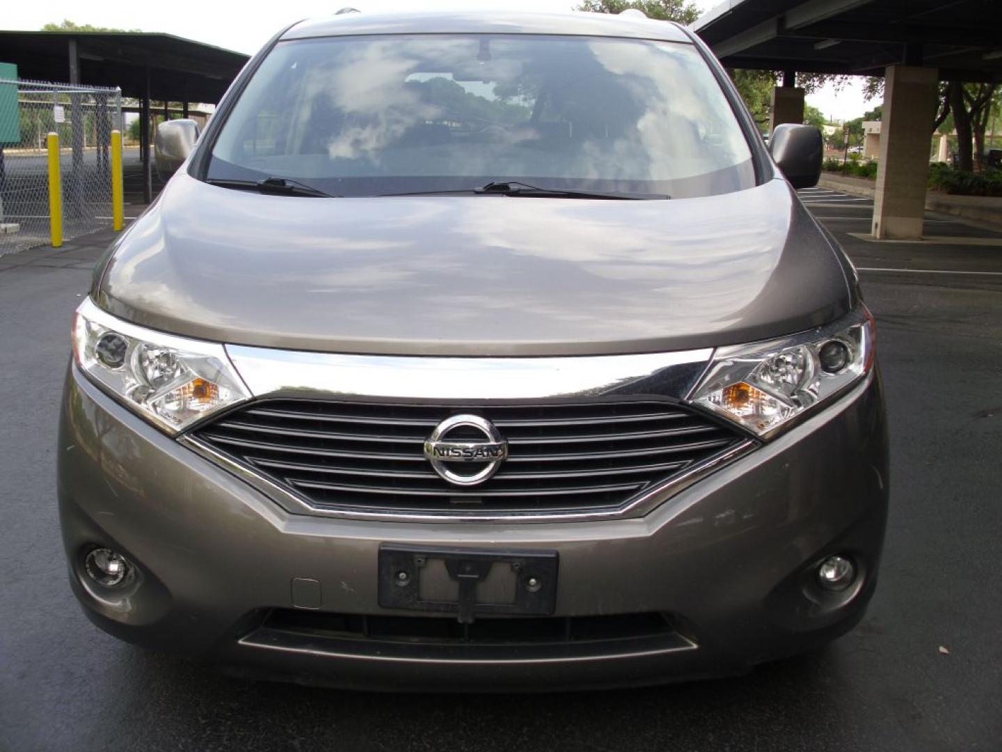 2017 BROWN NISSAN QUEST S (JN8AE2KPXH9) with an 3.5L engine, Continuously Variable transmission, located at 2215 Harry Wurzbach Rd , San Antonio, TX, 78209, (208) 269-7240, 29.491415, -98.432098 - SPACIOUS VAN- FOLD- AWAY THIRD ROW!! Alloy Wheels, Bluetooth Technology, Cloth Seats, Quad Seats, Rear Air Conditioning, Rear View Camera, ABS Brakes, Auxiliary Audio Input, Power Locks, Rear Defroster, AM/FM Stereo, CD Audio, Power Mirrors, Side Airbags, Air Conditioning, Cruise Control, Power Slid- Photo#3