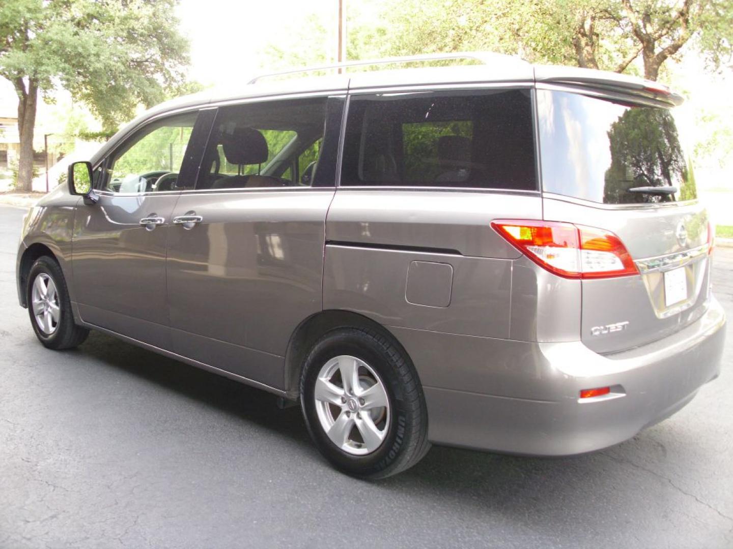 2017 BROWN NISSAN QUEST S (JN8AE2KPXH9) with an 3.5L engine, Continuously Variable transmission, located at 2215 Harry Wurzbach Rd , San Antonio, TX, 78209, (208) 269-7240, 29.491415, -98.432098 - SPACIOUS VAN- FOLD- AWAY THIRD ROW!! Alloy Wheels, Bluetooth Technology, Cloth Seats, Quad Seats, Rear Air Conditioning, Rear View Camera, ABS Brakes, Auxiliary Audio Input, Power Locks, Rear Defroster, AM/FM Stereo, CD Audio, Power Mirrors, Side Airbags, Air Conditioning, Cruise Control, Power Slid- Photo#5