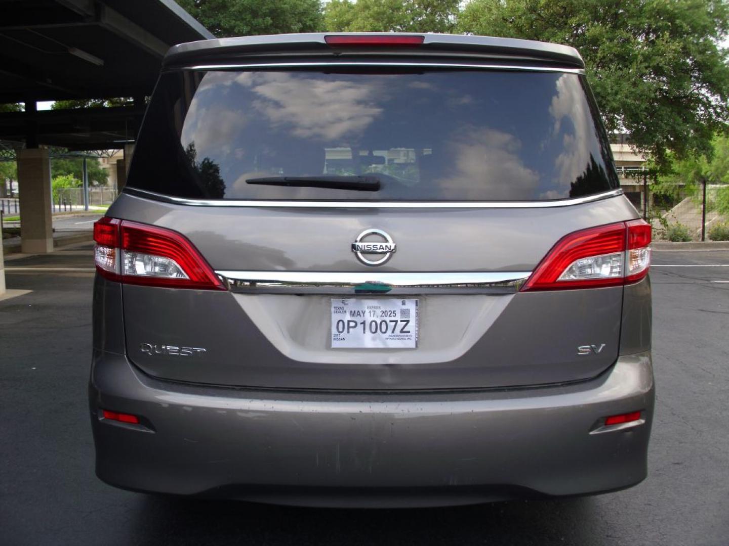 2017 BROWN NISSAN QUEST S (JN8AE2KPXH9) with an 3.5L engine, Continuously Variable transmission, located at 2215 Harry Wurzbach Rd , San Antonio, TX, 78209, (208) 269-7240, 29.491415, -98.432098 - SPACIOUS VAN- FOLD- AWAY THIRD ROW!! Alloy Wheels, Bluetooth Technology, Cloth Seats, Quad Seats, Rear Air Conditioning, Rear View Camera, ABS Brakes, Auxiliary Audio Input, Power Locks, Rear Defroster, AM/FM Stereo, CD Audio, Power Mirrors, Side Airbags, Air Conditioning, Cruise Control, Power Slid- Photo#6
