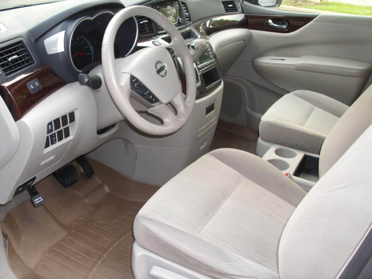 2017 BROWN NISSAN QUEST S (JN8AE2KPXH9) with an 3.5L engine, Continuously Variable transmission, located at 2215 Harry Wurzbach Rd , San Antonio, TX, 78209, (208) 269-7240, 29.491415, -98.432098 - SPACIOUS VAN- FOLD- AWAY THIRD ROW!! Alloy Wheels, Bluetooth Technology, Cloth Seats, Quad Seats, Rear Air Conditioning, Rear View Camera, ABS Brakes, Auxiliary Audio Input, Power Locks, Rear Defroster, AM/FM Stereo, CD Audio, Power Mirrors, Side Airbags, Air Conditioning, Cruise Control, Power Slid- Photo#8