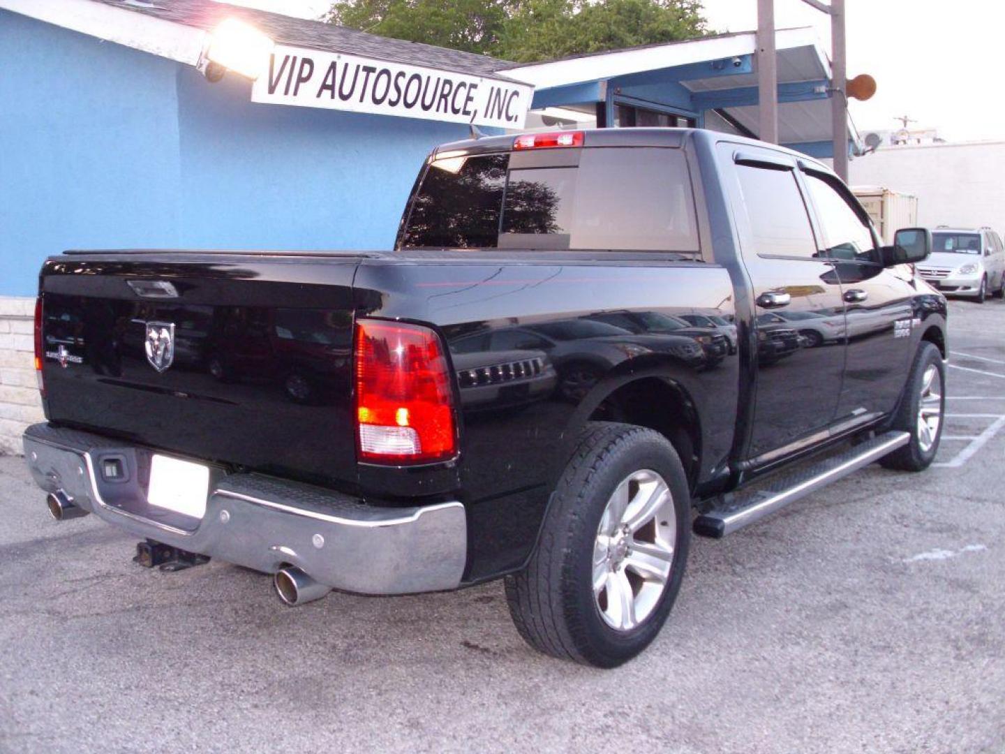 2014 BLACK RAM 1500 SLT (1C6RR6LT5ES) with an 5.7L engine, Automatic transmission, located at 2215 Harry Wurzbach Rd , San Antonio, TX, 78209, (208) 269-7240, 29.491415, -98.432098 - 20 INCH PLUS WHEELS! Alloy Wheels, Alpine Sound System, Automatic Transmission, ABS Brakes, Air Conditioning; Power Windows; Power Locks; Power Steering; Tilt Wheel; AM/FM CD/MP3; Satellite; AM/FM CD/DVD; Sentry Key; Keyless Entry; Available; Dual Air Bags Front and Sides; Active Belts; Crew Cab; Sh - Photo#7