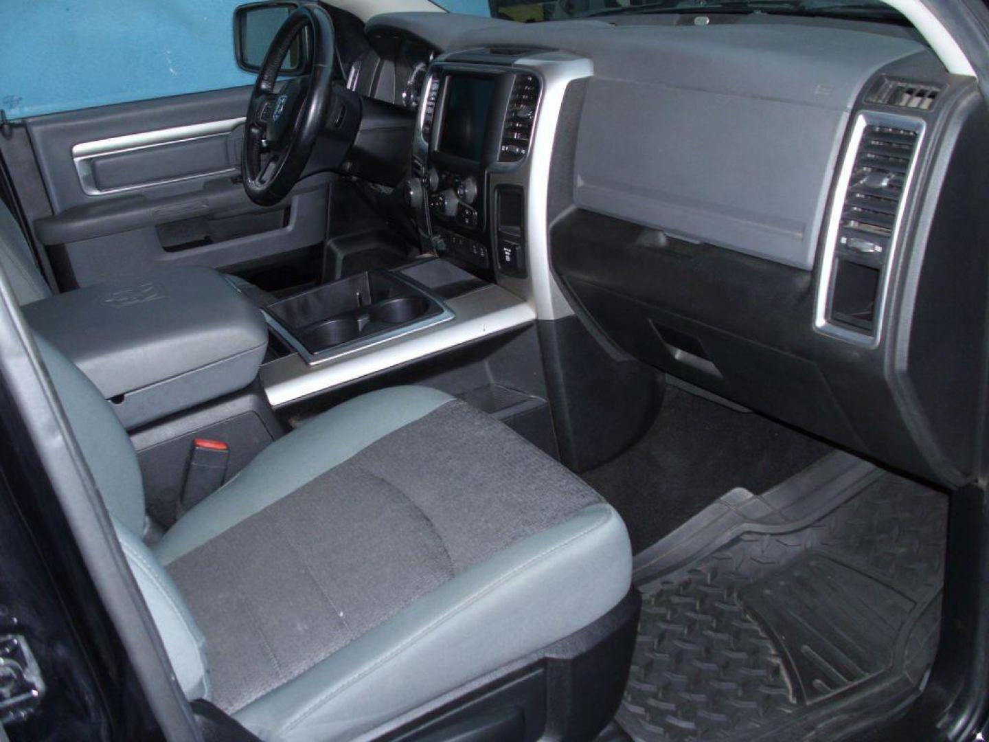 2014 BLACK RAM 1500 SLT (1C6RR6LT5ES) with an 5.7L engine, Automatic transmission, located at 2215 Harry Wurzbach Rd , San Antonio, TX, 78209, (208) 269-7240, 29.491415, -98.432098 - 20 INCH PLUS WHEELS! Alloy Wheels, Alpine Sound System, Automatic Transmission, ABS Brakes, Air Conditioning; Power Windows; Power Locks; Power Steering; Tilt Wheel; AM/FM CD/MP3; Satellite; AM/FM CD/DVD; Sentry Key; Keyless Entry; Available; Dual Air Bags Front and Sides; Active Belts; Crew Cab; Sh - Photo#16