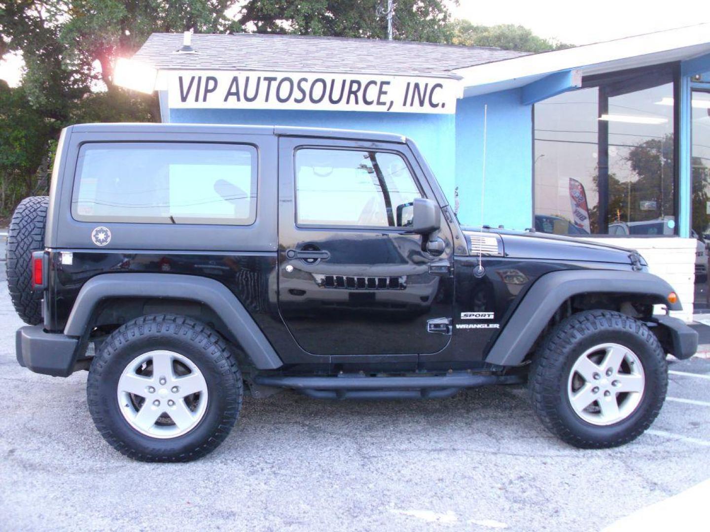 2014 BLACK JEEP WRANGLER SPORT (1C4AJWAG0EL) with an 3.6L engine, Automatic transmission, located at 2215 Harry Wurzbach Rd , San Antonio, TX, 78209, (208) 269-7240, 29.491415, -98.432098 - PERFECT FOR ADVENTURES! ONE OWNER! 4WD/AWD WITH ALLOY WHEELS! SPECIAL EDITION; Tow Hitch; Traction Control; Running Boards; Remote Start; Hard Top; Cloth Seats; Rear Defroster; Air Conditioning, ABS Brakes, Automatic Transmission; Power Steering; Tilt Wheel; AM/FM CD/MP3; AM/FM CD/DVD; Passive sentr - Photo#2