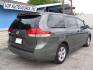 2013 GREEN TOYOTA SIENNA L (5TDZK3DCXDS) with an 3.5L engine, Automatic transmission, located at 2215 Harry Wurzbach Rd , San Antonio, TX, 78209, (208) 269-7240, 29.491415, -98.432098 - ONE OWNER- GREAT FOR FAMILIES and TRAVELING!! Quad Seats; Automatic Transmission; Third Row Seats; Rear Defroster; Traction Control; Cloth Seats; Power Locks; Rear Air Conditioning; Air Conditioning; Power Windows; Power Locks; Power Steering; Tilt Wheel; AM/FM CD/MP3; Satellite; AM/FM CD/DVD; Imm - Photo#4