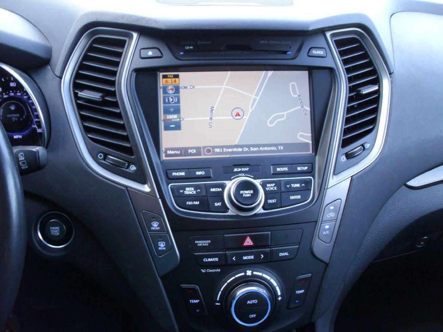 2014 WHITE HYUNDAI SANTA FE SPORT (5XYZUDLA7EG) with an 2.0L engine, Automatic transmission, located at 2215 Harry Wurzbach Rd , San Antonio, TX, 78209, (208) 269-7240, 29.491415, -98.432098 - 4 WHEEL DRIVE WITH ALLOY WHEELS! TURBO CHARGED ENGINE!! Blind Spot Monitor; Leather Seats; Bluetooth Technology; Front Seat Heaters; Full Roof Rack; Infinity Sound System; Navigation System; Rear Defroster; Rear Sunshade; Rear View Camera; Air Conditioning; Power Windows; Power Locks; Power Steering - Photo#17