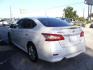 2013 WHITE NISSAN SENTRA S (3N1AB7AP0DL) with an 1.8L engine, Continuously Variable transmission, located at 2215 Harry Wurzbach Rd , San Antonio, TX, 78209, (208) 269-7240, 29.491415, -98.432098- Photo#4
