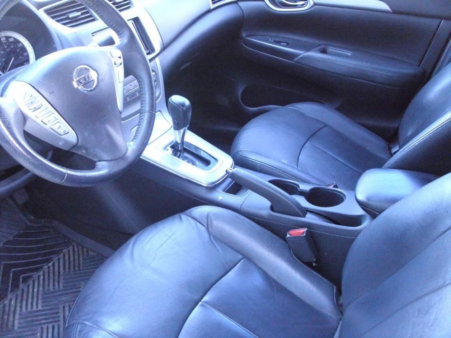 2013 WHITE NISSAN SENTRA S (3N1AB7AP0DL) with an 1.8L engine, Continuously Variable transmission, located at 2215 Harry Wurzbach Rd , San Antonio, TX, 78209, (208) 269-7240, 29.491415, -98.432098- Photo#19